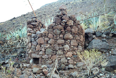 Estado de las antiguas edificaciones y situación del Valle de Guayedra en los inicios de los años 90